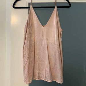 Satin pink camisole
